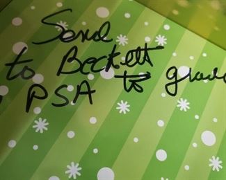 Christmas Cookie box with note inside with the following Rookie Cards and others. I am not a expert but look mint to me. Sold as a lot as found.