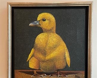 Gallery wall of 8 original oil paintings signed by Rilke. Each measures 17" x 17" Photo 8 of 9.