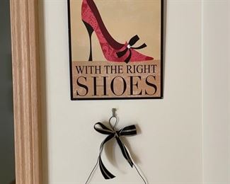 Shoe wall art. 