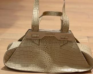 Lagerfeld alligator handbag. 