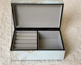 Small faux marble jewelry box. Photo 2 of 2. 