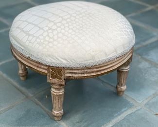Upholstered foot stool. 