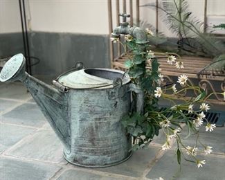 Patina watering can.