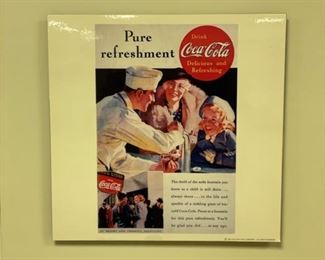 Vintage Coca Cola art. Photo 2 of 2. 