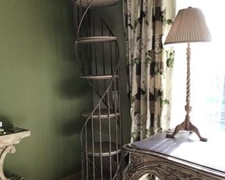 Plunkett Furniture Corinthian column bookcase - 2 available.