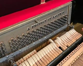 Baldwin upright piano refinished in black. Serial #450036. Photo 3 of 4. 