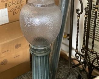 Set of 8 Hanover Outdoor Lighting Model #12230 in verde bronze finish. 