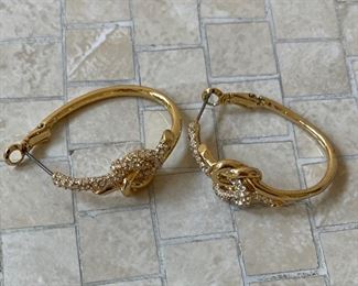 High-end costume jewelry earrings - 1 pair shown. 