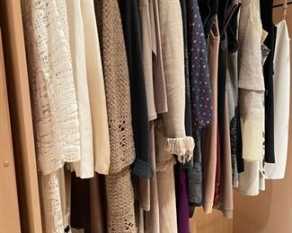 Dozens of on-trend, high-end ready-to-wear pieces from designers including Versace, Dolce & Gabbana, Prada, Escada, Valentino, Ralph Lauren, etc.  Women's sizes  S & M and 2 - 8.