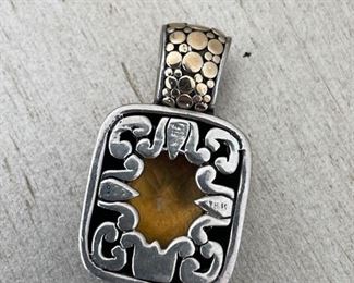 Lagos Gold Dot Collection enhancer with citrine.