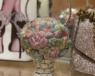 Judith Leiber floral bouquet purse. 
