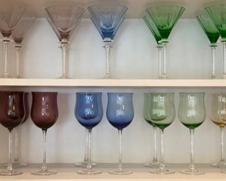 Lenox Gems Tulip wine and martini glasses.