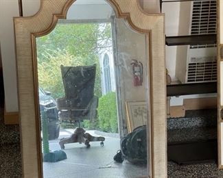 Decorative mirror. Measures 29" W x 36" H. 