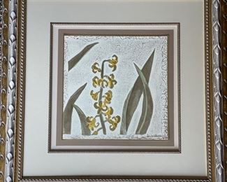 Set of two Botanical prints.  Each measures 24" x 24". Photo 2 of 2. 