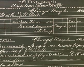 Antique Bryant & Stratton Business Forms Business College, teaching aid. Circa 1900. Photo 4 of 4. 