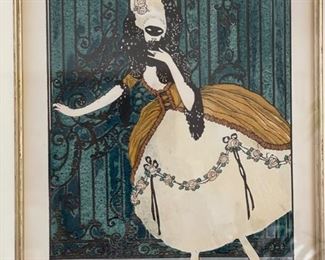 Set of 8 framed lithographs - Fashion Plate from La Gazette du Bon Ton. 5 shown. Photo 5 of 5. 