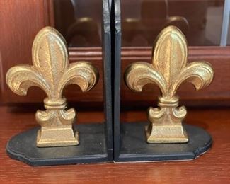 Fleur de Lis bookends. 
