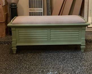 Storage bench. 