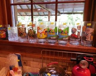 Vintage advertising tumblers