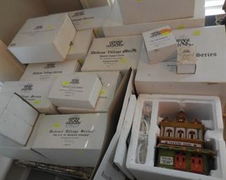 Dickens Village Buildings still in boxes