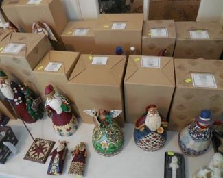 Jim Shore figures with boxes