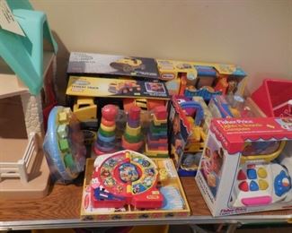Toys, both newer and vintage, still in boxes