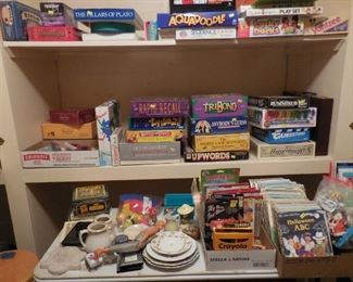 Games; children's books; misc.