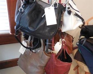 Dooney and Bourke, Coach,  and Frye Handbags, either new or like new