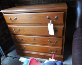 Wood file cabinet