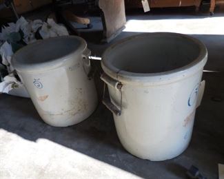 2 old Redwing crocks (#5 and #6)