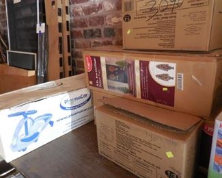 Children's vehicles still in boxes