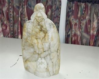 Alabaster Sculpture Signed