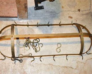 Brass Pot Rack