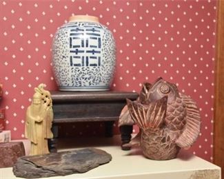 Group Lot Of Decorative Asian Objects