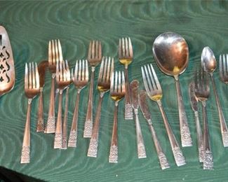 Group Lot OF NATIONAL SILVER CO. Silverplated Flatware