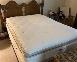 Full size mattress, box spring and headboard