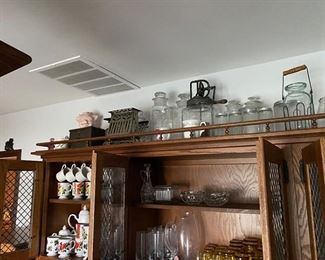 Hoosier cabinet jars