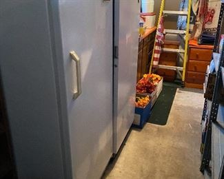Two upright freezers