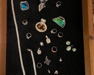 Nice selection of sterling silver jewelry!