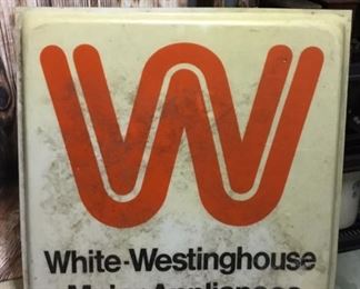 LARGE WHITE-WESTINGHOUSE LIGHTED SIGN PANEL