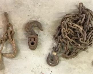 PULLEYS, TOW CHAINS