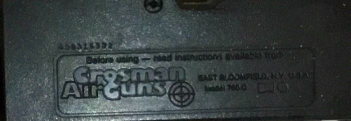 CROSMAN AIR GUN 760 PUMPMASTER