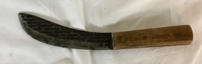 CROOK BLADE OLD HICKORY BUTCHER KNIFE