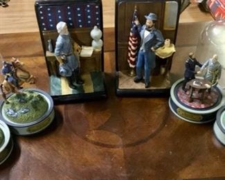 CIVIL WAR FIGURINES and BOOKENDS