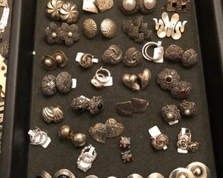 Sterling Silver Earrings / Marcasite 