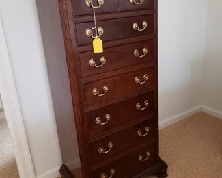 The Stickley lingerie chest has been removed by the family.  Sorry for any inconvenience.