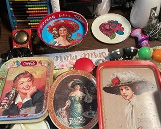 Vintage tin trays