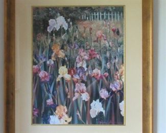 painting of Irises $50.