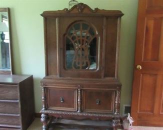 Antique China Cabinet $75.  40 inches wide 