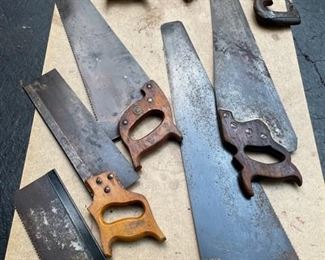 vintage hand saws  